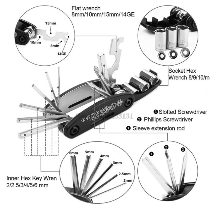 motorcycle-accessories-16-in-1-screwdriver-bolts-fix-tool-cover-for-yfz-450-honda-xr-400-honda-bros-selling-motorcycles-vespa