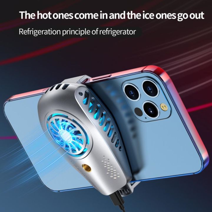 game-cooler-heat-dissipation-bracket-portable-rgb-cooling-semiconductor-mobile-phone-cooler-cooling-artifact-cell-phone-radiator