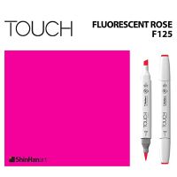 TOUCH TWIN BRUSH MARKER F125 (FLUORESCENT ROSE) / มาร์คเกอร์หัวพู่กัน-หัวตัดขนาดกลาง รหัส F125 (FLUORESCENT ROSE)