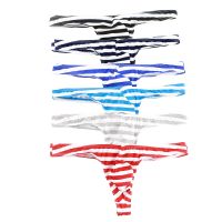 1/6PCS Sexy Men Underwear G-string Men Lingerie Brief Underwear T-back Tangas Thong Underpant Bikini Briefs Ropa Interior Hombre