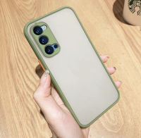 ส่งจากกรุงเทพ เก็บเงินปลายทาง Case OPPO Reno4 เคสโทรศัพท์ ออฟโป้ เคสกันกระแทก ปุ่มสีผิวด้าน เคสกันรอยกล้อง ขอบนิ่มหลังแข็ง