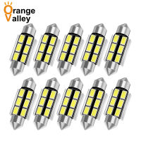 10ชิ้น42มม. Festoon หลอดไฟ LED 6411 12866โดม5730 6SMD Xenon 31มม. 36มม. 39มม. ไฟแผนที่6441 578