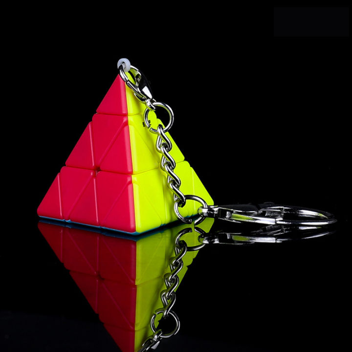 creative-key-chain-mini-3-3-small-vivid-color-magic-cube-children-educational-toy-ลูกบิด-รูบิคผึกสมอง-ทรงลูกบาศก์-ฝึกสมอง-เพิ่มไอคิว-ลื่น-ทน-รูบิค-พวงกุญแจรูบิค-รูบิคจิ๋ว