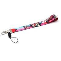 Harley Quinn Lanyard Creative โทรศัพท์มือถือแขวนเชือกสำหรับสายกุญแจ USB ซองใส่บัตร DIY ที่กำหนดเองสายคล้องคอ Lanyard D153