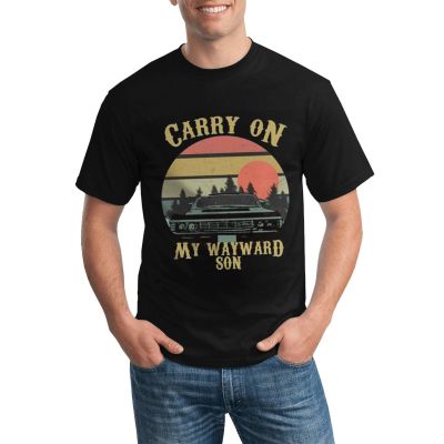 Most Popular Mens Tshirt Upernatural Carry On My Wayward Son Various Colors Available