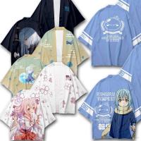 ใหม่ เสื้อคาร์ดิแกนกิโมโน แขนยาว พิมพ์ลายการ์ตูนอนิเมะ Rimuru Tempest พลัสไซซ์ 【BYUE】