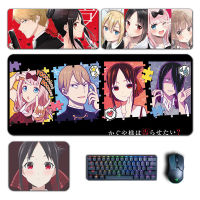 Anime Kaguya Sama Love Is War Mouse Pad Kaguya Chika Kei Ai Yuu Mousepad Computer Laptop Game Pad PC Gaming Accessories Desk Mat