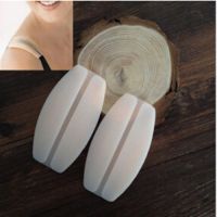 Two Packs Of Milky White Silicone Shoulder Pads