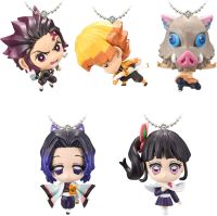 ? พร้อมส่ง ? Bandai Candy Toy DEMON SLAYER KIMETSU NO YAIBA MASCOT  V.2 ตุ๊กตาฟิกเกอร์ ดาบพิฆาตอสูร โมเดลพวงกุญแจ ของแท้