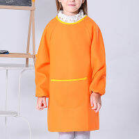 Child Apron for Painting Long Sleeve Pocket Kindergarten Robe Kitchen Baking Aprons Cooking Enfant Tablier for Kids