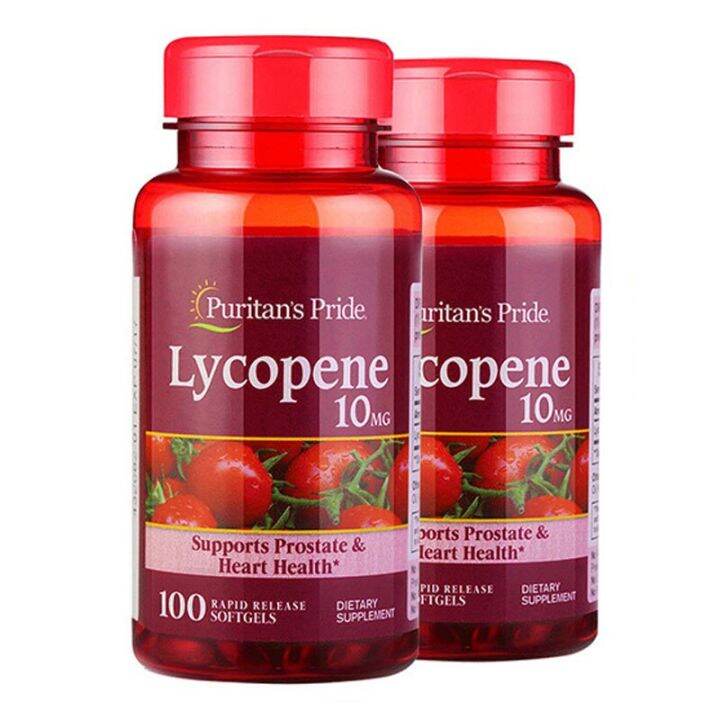 NEWจัดส่งฟรี 2 ขวด Lycopene 10mg Support Prostate & Heart Health 100