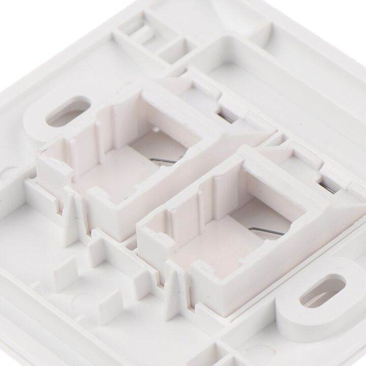 ไปยังสายเคเบิลติดตั้งแผง-rj45-stop-kontak-listrik-ช่องเสียบพอร์ต2-86อุปกรณ์ประเภทคอมพิวเตอร์อินเตอร์เฟซผนังเครื่องมือและการปรับปรุงบ้านที่ง่าย