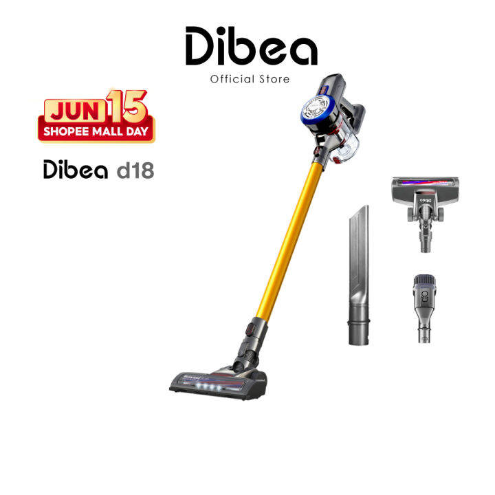 Dibea D18 Classical Cordless Vacuum Cleaner Handheld Stick with LED
