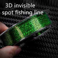 100m Invisible Fishing Line Speckle Carp Fluorocarbon Line Super Strong Spotted Line Sinking Nylon Fly Fishing Line 0.12 0.50mm