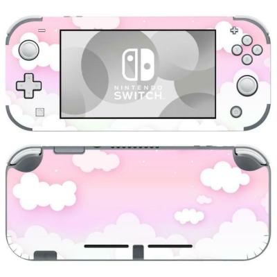 เคสสติกเกอร์รูปลอกผิวแบบคลาวด์สีขาวสีชมพู NintendoSwitch สำหรับ Nintendo Switch Lite Protector Nintend Switch Lite