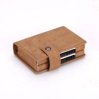 Credit card box thrust double security charge package multi-functional wallet security against the new brush leather rfid card package --A0509