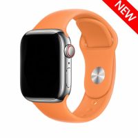 สายซิลิโคนสำหรับสายคาด Apple Watch 44มม. 40มม. 45มม. 41มม. Ultra 49มม. 42มม. 38มม. 44 45มม. สร้อยข้อมือ Iwatch Series 7 Se 3 4 5 6 8วง