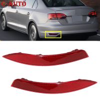 ตัวสะท้อนมุมกันชนตกแต่งแบบไฟท้ายรถสัญญาณไฟแผ่นเรืองแสงเท็จสำหรับ A6 VW Jetta EU Version 2011 2012 2013 2014