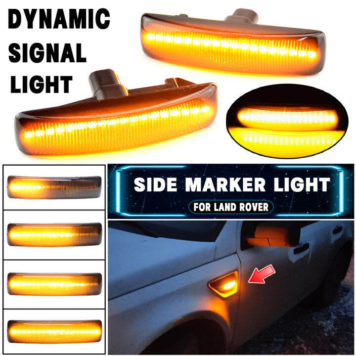 คู่-amber-รถ-led-side-marker-light-สำหรับ-land-rover-range-rover-sport-discovery-lr3-lr4-freelander-lr2ไฟเลี้ยว