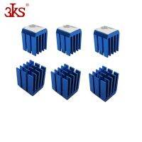 10 Pcs/Lot Spiky 9x9x12 MM Aluminum Heat Sink Blue Cooling Cooler Mini Heatsinks With Adhesive Tape GluP Adhesives  Tape