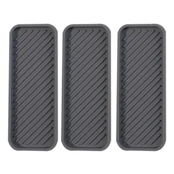 Cheap 3Pcs Draining Mat Multifunctional Quick Drying Kitchen Sink Organizer  Tray Silicone Sponge Soap Dispenser Caddy Bathroom Counter Supplies