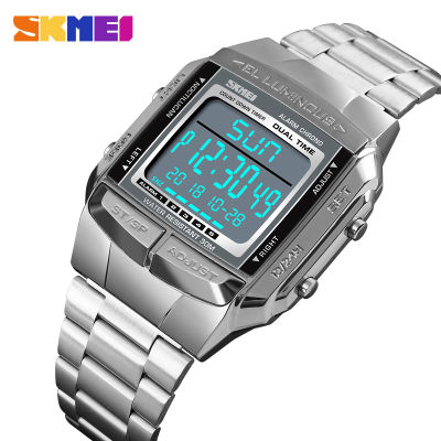 SKMEI Sports Watch Men Digital Watch Alarm Clock Countdown Watch Large Dial Glass Mirror Clock Fashion Outdoor Relogio Masculino