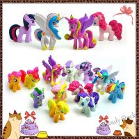 【Ready Stock】 ﺴ C30 Ready Stock 12Pcs My Little Pony Cake Toppers Sweet Figures Princess Kids Gift Toys