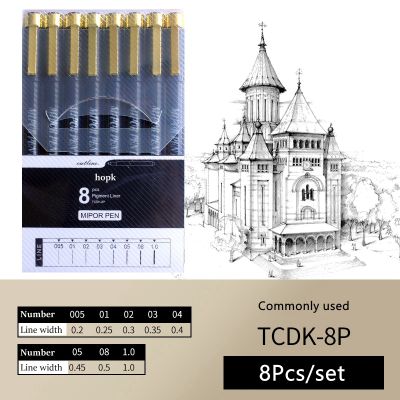 Black Micro Fine Point Pen ปากกาหมึก Fineliner ปากกา Multiliner ที่แม่นยำสำหรับการวาดภาพร่าง อะนิเมะ มังงะ Bullet Journaling-Yrrey