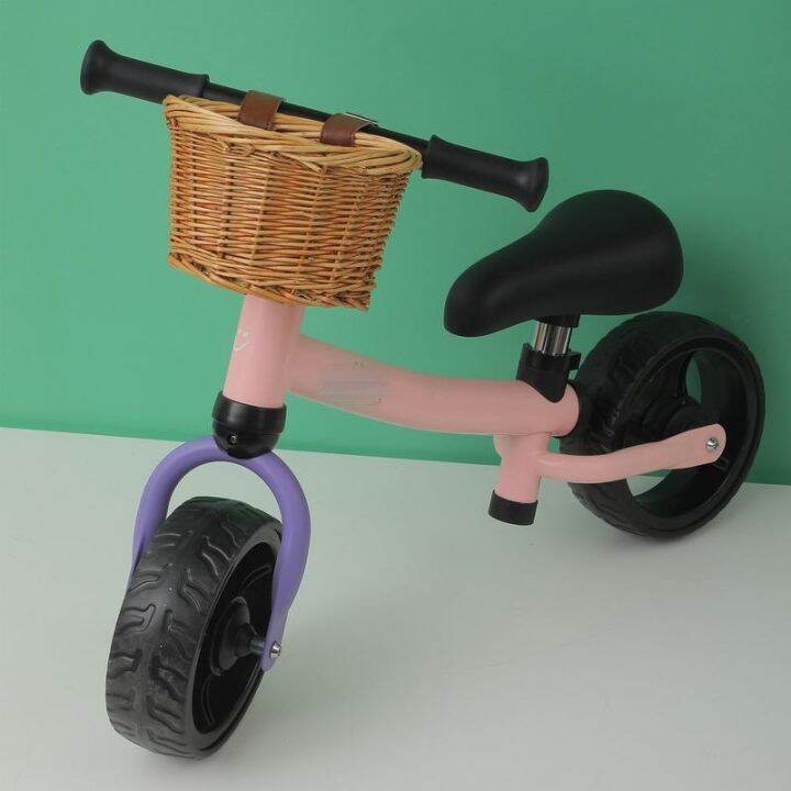 bicycle-front-basket-for-kids-bike-scooter-woven-rattan-waterproof-durable-handmade-storage-basket-detachable-baggage-bag