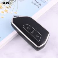 เคส Kunci Remote Mobil Tpu แฟชั่นกรอบมือจับสำหรับ Vw 2021 Leon Skoda Fob 2020ที่นั่งโฟล์คสวาเก้นกอล์ฟ8 Octavia Shell A8