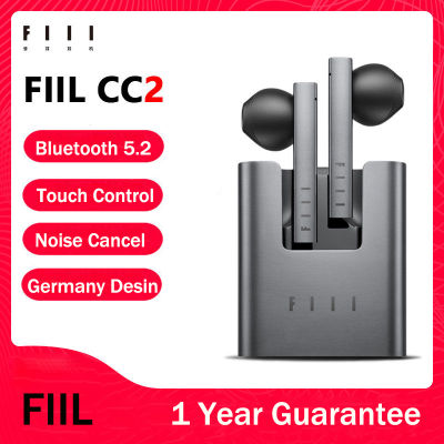 FIIL CC 2จริงไร้สายบลูทูธ5.2หูฟัง ENC เสียงยกเลิกกีฬา TWS Gaming Headset หูฟังที่มี32H ขยายเล่น