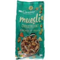 Casino Muesli Croustillant Cereales et Fruit คาสิโน มูสลี่ ธัญพืชอบกรอบ 500g.