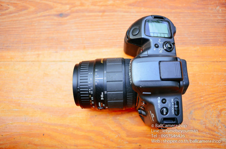 ขายกล้องฟิล์ม-minolta-a303si-serial-93712436-พร้อมเลนส์-sigma-28-80mm-macro
