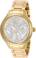 Invicta Womens Angel Quartz Watch with Stainless Steel Strap, Gold, Silver, 16 (Model: 28654, 27438)