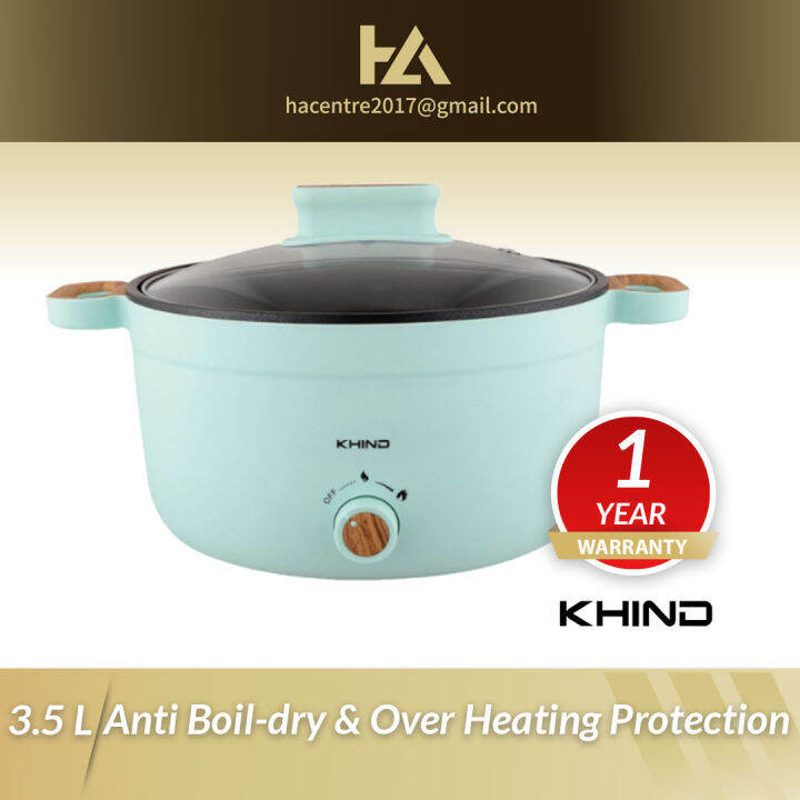 Khind 3.5L Multi Cooker Pot MCP350S / MCP350 多功能电煮锅 Periuk Serbaguna Elektrik Lazada