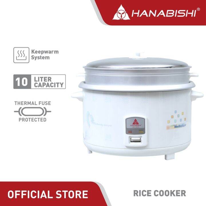 Hanabishi Rice Cooker HHRC100FS 10L 100 cups Lazada PH