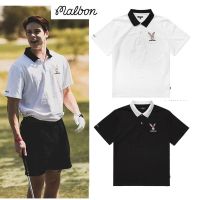 23 Years New Golf Short-Sleeved Mens And Womens Malbon Embroidery Breathable Lapel Loose Sports T-Shirt Golf Top