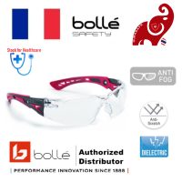 BOLLE 1662301A Safety Glasses Rush Plus Safety Spectacle Clear Anti-Scratch/Anti-Fog Len