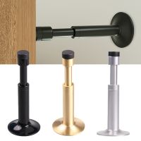 【LZ】 Hydraulic Buffer Door Stopper Floor Door Stops Wall-Mounted Bumper  Non Punch Wall Protector Door Stoppers Door Hardware