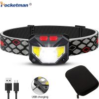 Ultra-Light Bright LED Headlamp Rechargeable Body Motion Sensor Headlight Camping Flashlight Head Light Torch Lamp USB