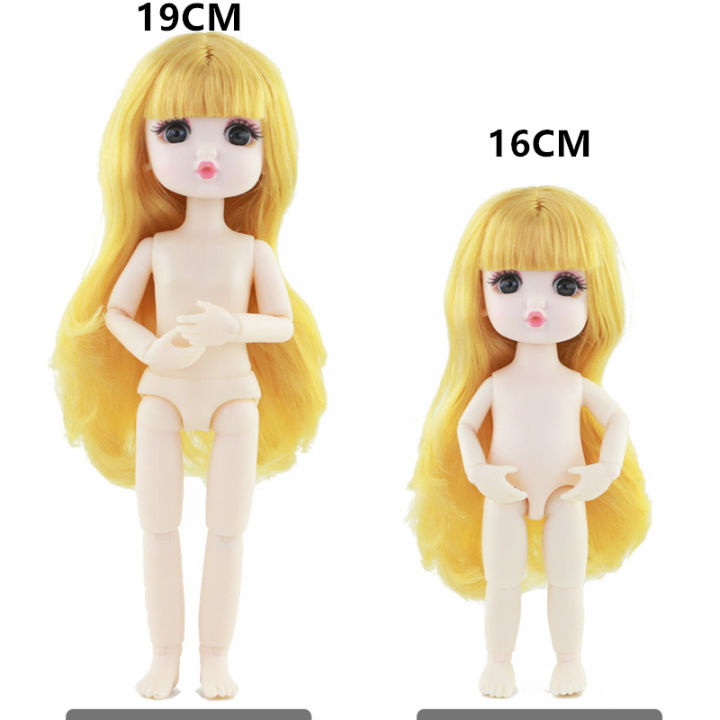 new-body-19cm-bjd-doll-13-movable-jointed-dolls-cute-toot-mouth-brown-eyes-doll-for-girls-diy-toys-nude-body-fashion-gift