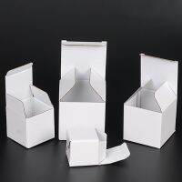 15Pcs White Carton Corrugated Paper Square Paper Box Small White Cardboard Packaging Gift Box Postal Express Packaging Box