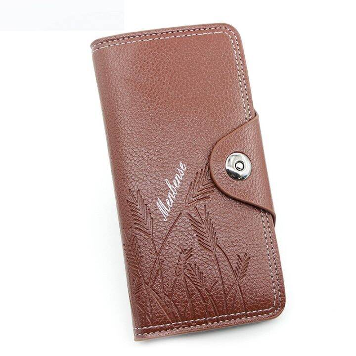 layor-wallet-กระเป๋าสตางค์ผู้ชาย39-s-กระเป๋าสตางค์ผู้ชายสีดำยาว39-s-กระเป๋าสตางค์แฟชั่นยาว39-s-กระเป๋าแม่เหล็กสามใบนูนสำหรับผู้ชายกระเป๋าสตางค์ผู้ชาย39-s-593ธุรกิจ