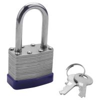 2 Pack Padlocks with Keys Shackle Padlocks Long Lock Heavy Duty Key Padlock Weatherproof Locks for Garden Shed Garage