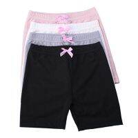 TELOTUNY Shorts 4PC Toddler Children Baby Girls Solid Bow Safety Pants Shorts Underwear Cotton Casual Anti-exhaust Leggings