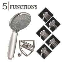 American Bathroom Shower 5 Function Spray Massage Water-Saving Bathroom Shower Head Portable Shower Single Shower