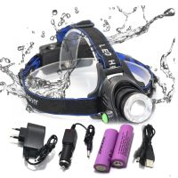 8000Lums Headlight USB Rechargeable Induction LED Headlamp L2/T6 LED Head Light Lamp Lantern 18650 Battery Fishing