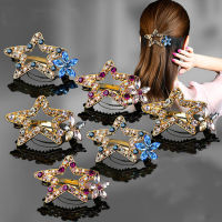 2021เกาหลีคริสตัลผู้หญิงแบบเป็นประกาย Rhinestone Star หิมะคลิปผมโลหะ Barrette ปิ่นปักหมุดบ๊อบบี้เครื่องประดับหญิงอุปกรณ์เสริมผม