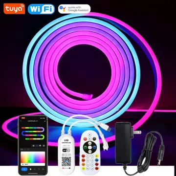 DC12V Tuya Wifi Neon RGBIC LED Strip Smart Control Dream Color