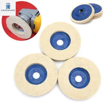 4pcs Wool Polishing Wheel Disc Grinder Tool 100mm Angle Grinder Felt  Polishing Buffer Pad for Furniture/Wood/Jade/Metal Polishing